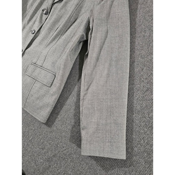 Alfred Dunner Womens Gray 3-Button Textured Blazer Jacket Size 20 - Picture 9 of 16